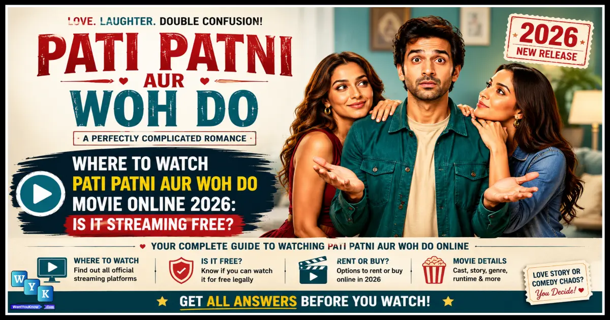 Where To Watch Pati Patni Aur Woh Do Movie Online (2026): Is It Streaming Free?