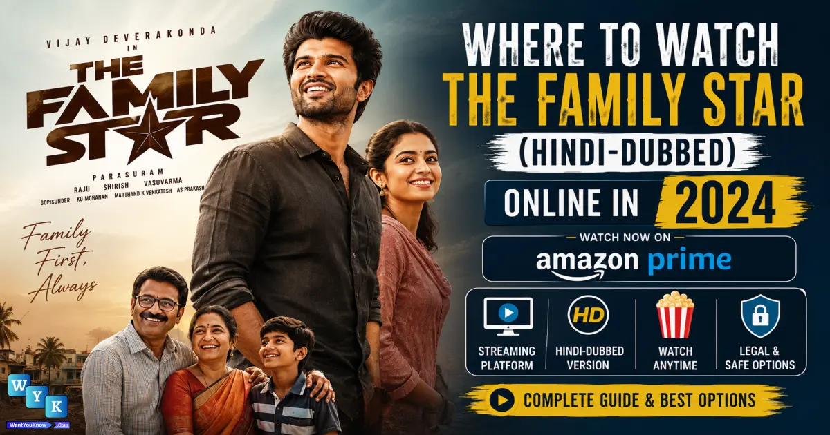 Where to Watch The Family Star (Hindi-Dubbed) Online in 2026